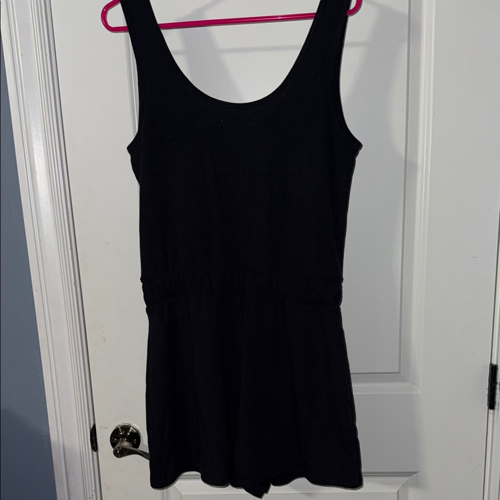Black Drawstring Romper - Picture 5 of 5